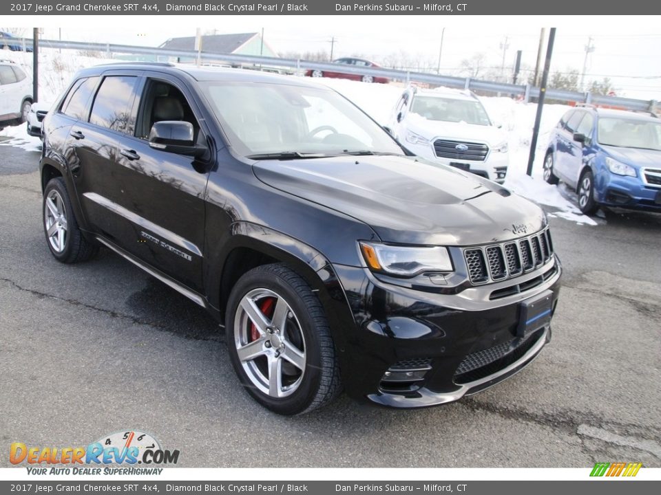 2017 Jeep Grand Cherokee SRT 4x4 Diamond Black Crystal Pearl / Black Photo #3
