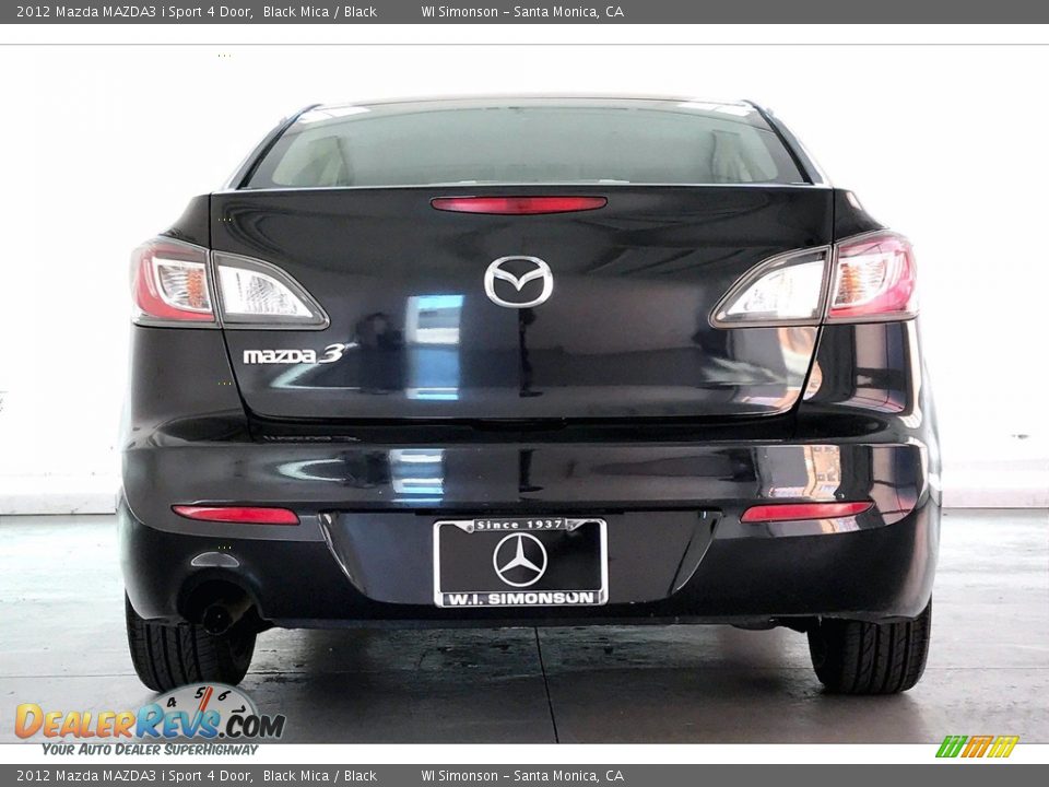 2012 Mazda MAZDA3 i Sport 4 Door Black Mica / Black Photo #3