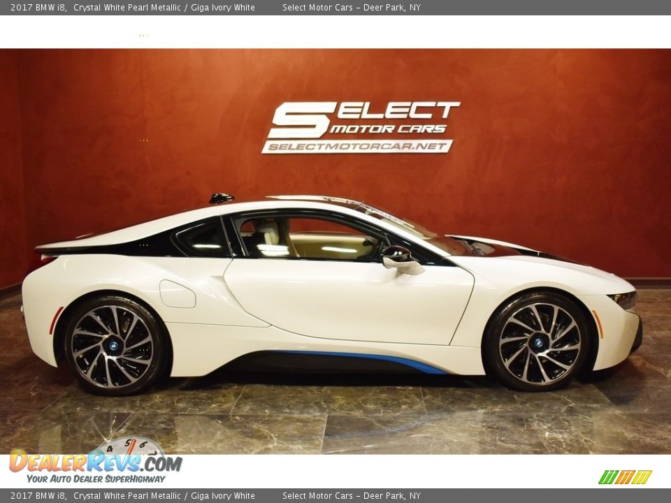 2017 BMW i8 Crystal White Pearl Metallic / Giga Ivory White Photo #4