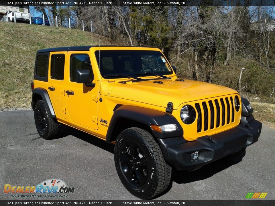 Front 3/4 View of 2021 Jeep Wrangler Unlimited Sport Altitude 4x4 Photo #4