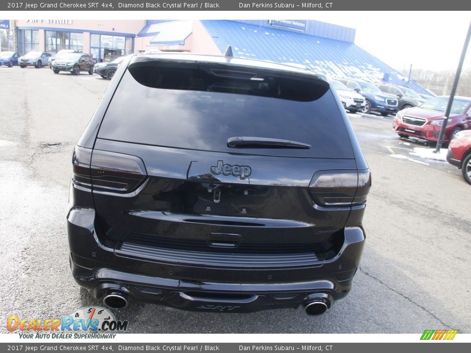 2017 Jeep Grand Cherokee SRT 4x4 Diamond Black Crystal Pearl / Black Photo #6