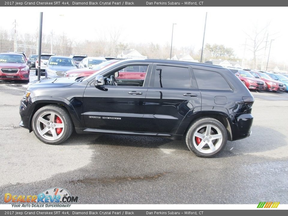 2017 Jeep Grand Cherokee SRT 4x4 Diamond Black Crystal Pearl / Black Photo #8