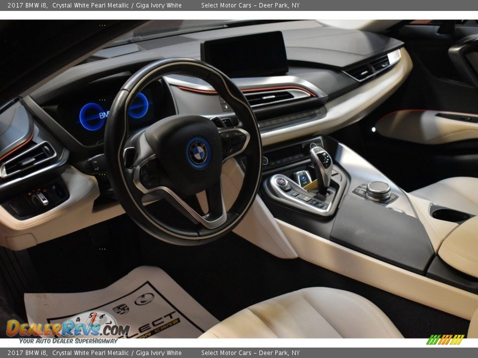 2017 BMW i8 Crystal White Pearl Metallic / Giga Ivory White Photo #8