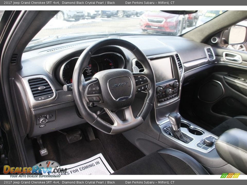 2017 Jeep Grand Cherokee SRT 4x4 Diamond Black Crystal Pearl / Black Photo #10