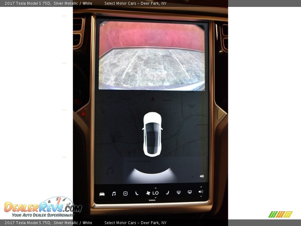 2017 Tesla Model S 75D Silver Metallic / White Photo #11