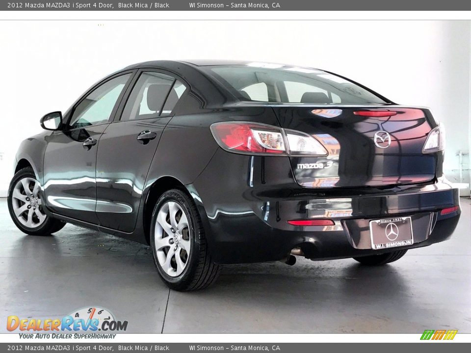 2012 Mazda MAZDA3 i Sport 4 Door Black Mica / Black Photo #10