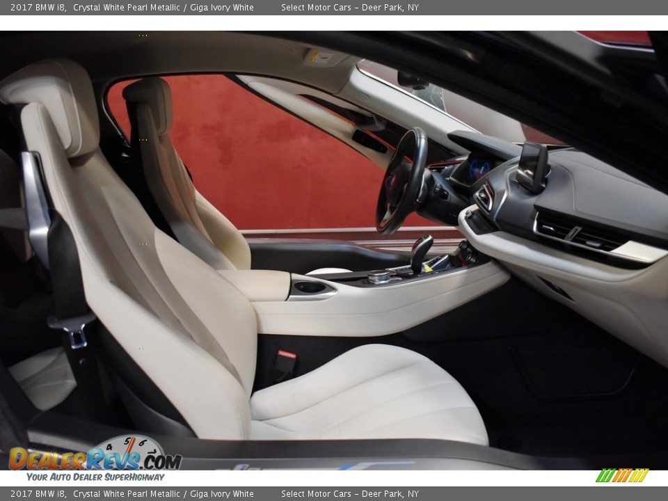 2017 BMW i8 Crystal White Pearl Metallic / Giga Ivory White Photo #12