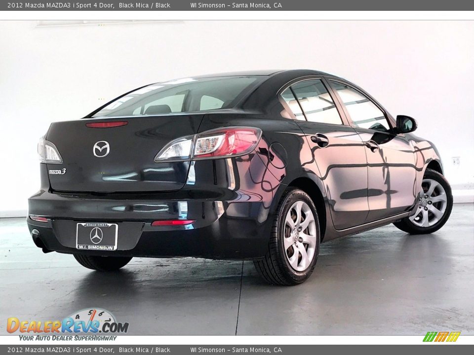 2012 Mazda MAZDA3 i Sport 4 Door Black Mica / Black Photo #13