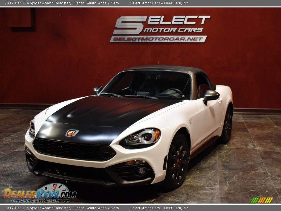 2017 Fiat 124 Spider Abarth Roadster Bianco Gelato White / Nero Photo #2