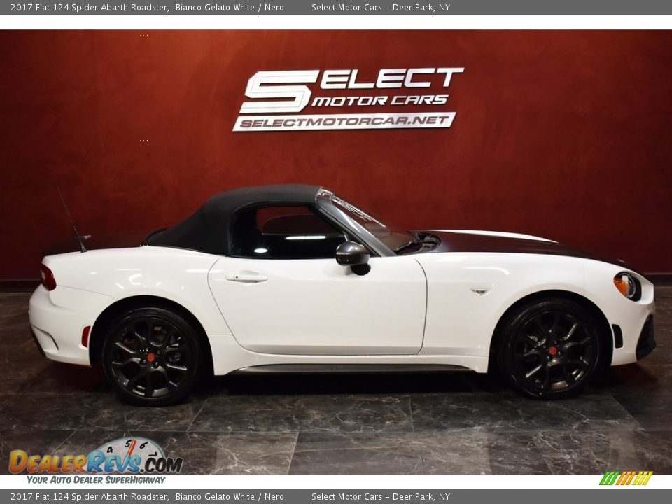 2017 Fiat 124 Spider Abarth Roadster Bianco Gelato White / Nero Photo #4