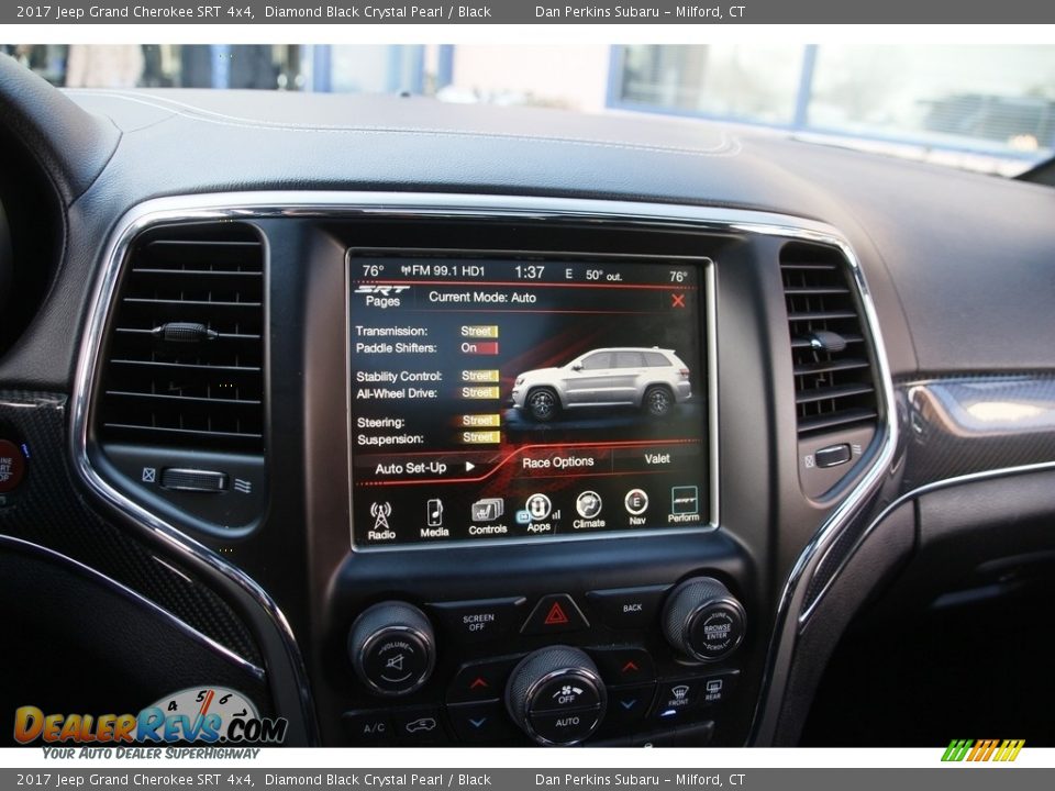2017 Jeep Grand Cherokee SRT 4x4 Diamond Black Crystal Pearl / Black Photo #22