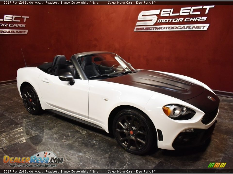 2017 Fiat 124 Spider Abarth Roadster Bianco Gelato White / Nero Photo #7