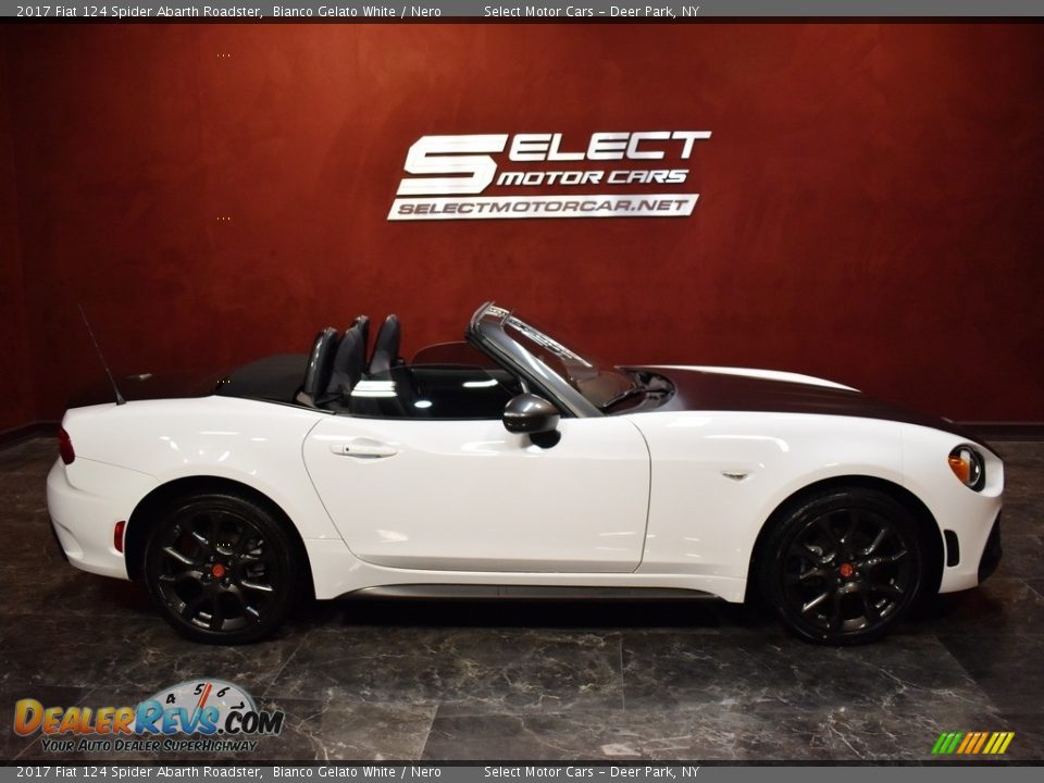 2017 Fiat 124 Spider Abarth Roadster Bianco Gelato White / Nero Photo #8