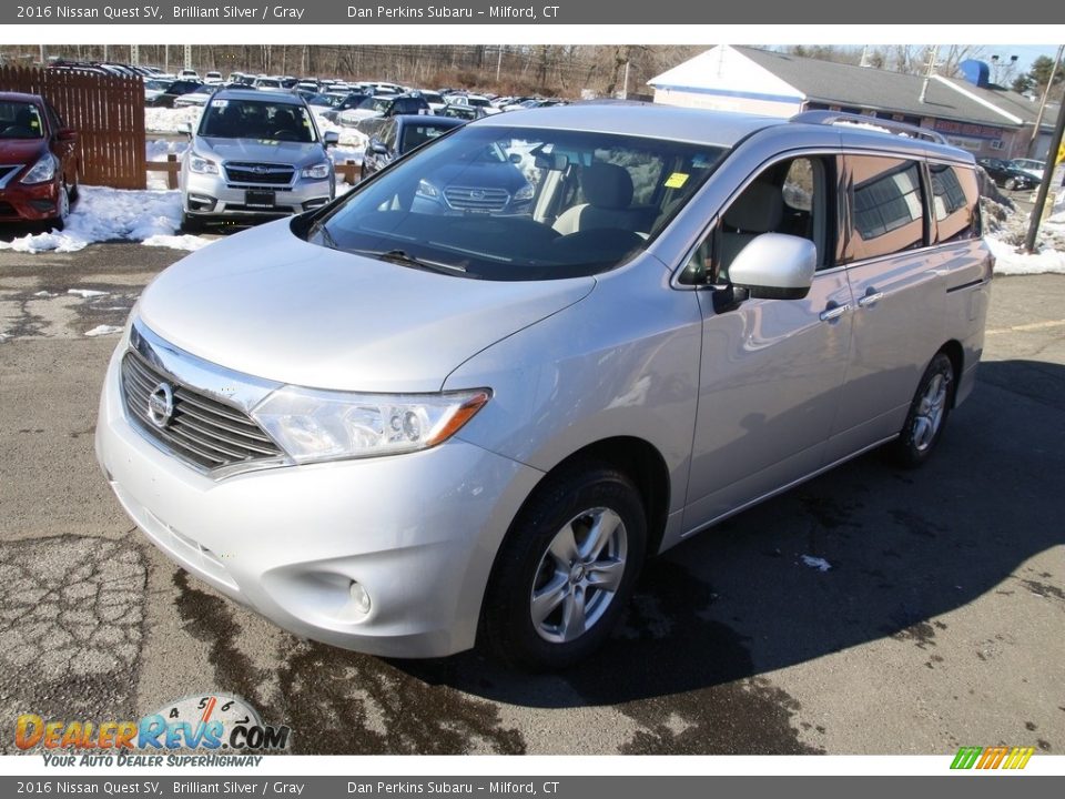 2016 Nissan Quest SV Brilliant Silver / Gray Photo #1