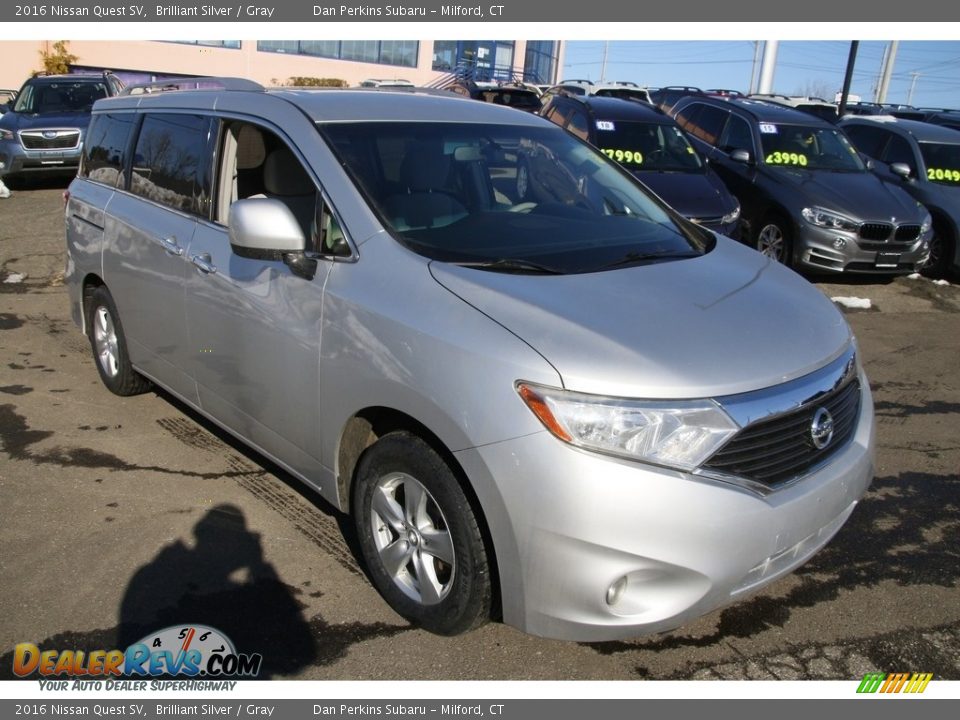 2016 Nissan Quest SV Brilliant Silver / Gray Photo #3