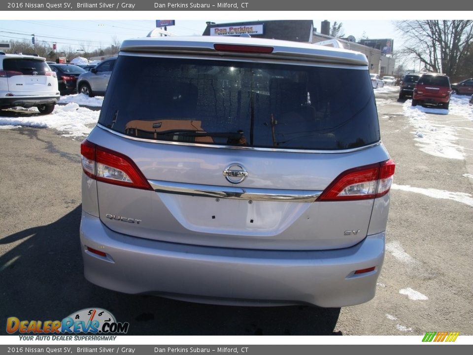 2016 Nissan Quest SV Brilliant Silver / Gray Photo #6