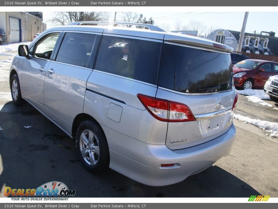 2016 Nissan Quest SV Brilliant Silver / Gray Photo #7