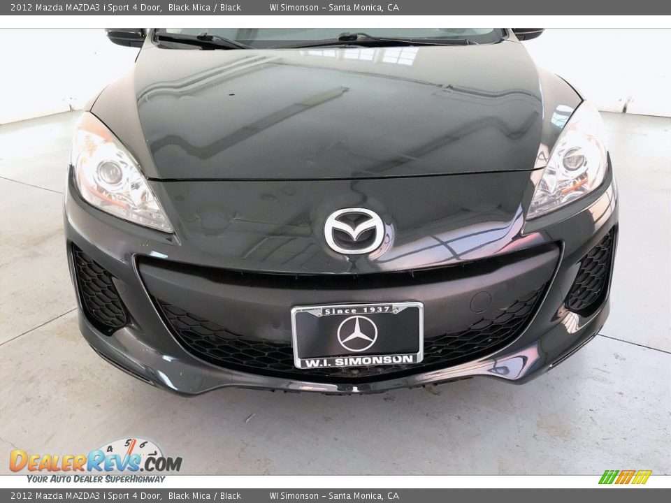 2012 Mazda MAZDA3 i Sport 4 Door Black Mica / Black Photo #28