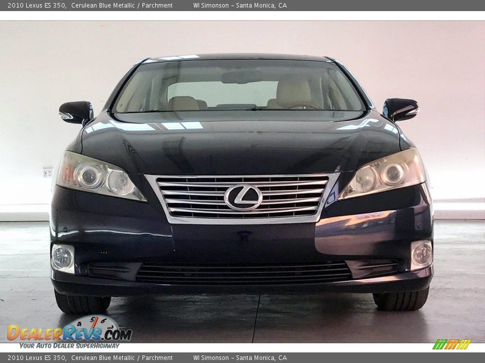 2010 Lexus ES 350 Cerulean Blue Metallic / Parchment Photo #2