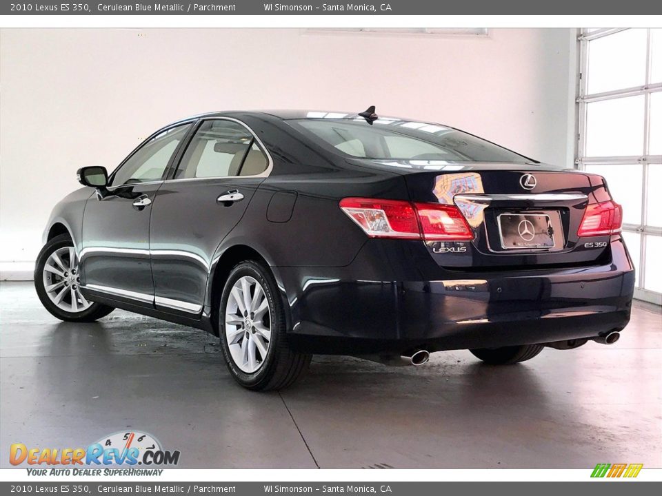 2010 Lexus ES 350 Cerulean Blue Metallic / Parchment Photo #10