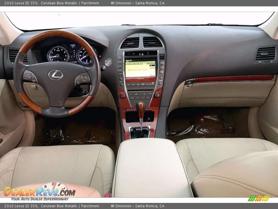 2010 Lexus ES 350 Cerulean Blue Metallic / Parchment Photo #15