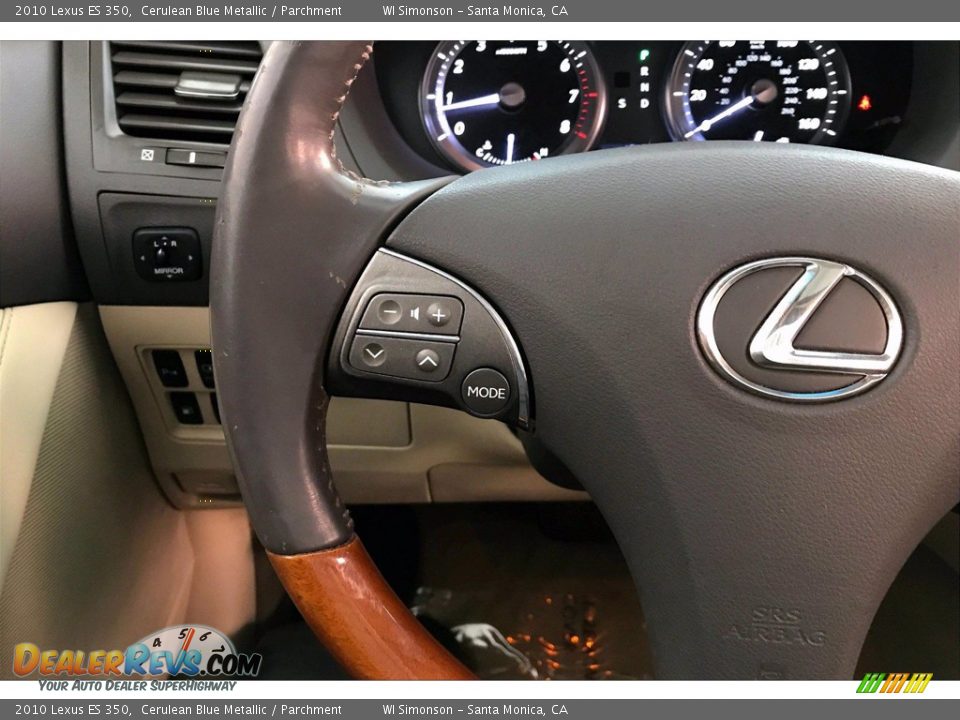 2010 Lexus ES 350 Cerulean Blue Metallic / Parchment Photo #21