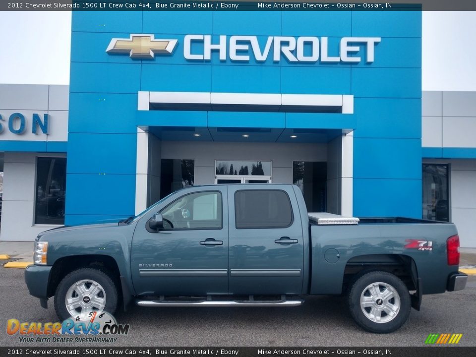 2012 Chevrolet Silverado 1500 LT Crew Cab 4x4 Blue Granite Metallic / Ebony Photo #1