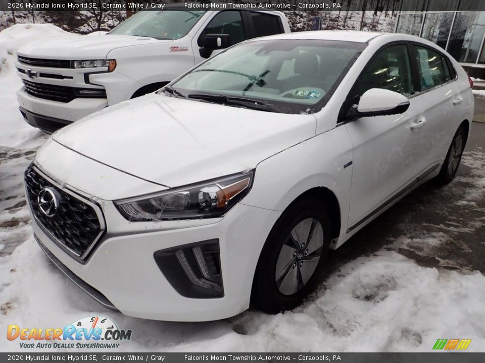 2020 Hyundai Ioniq Hybrid SE Ceramic White / Gray Photo #1