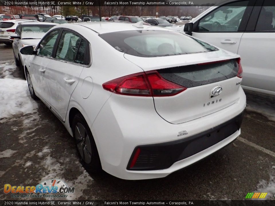 2020 Hyundai Ioniq Hybrid SE Ceramic White / Gray Photo #2
