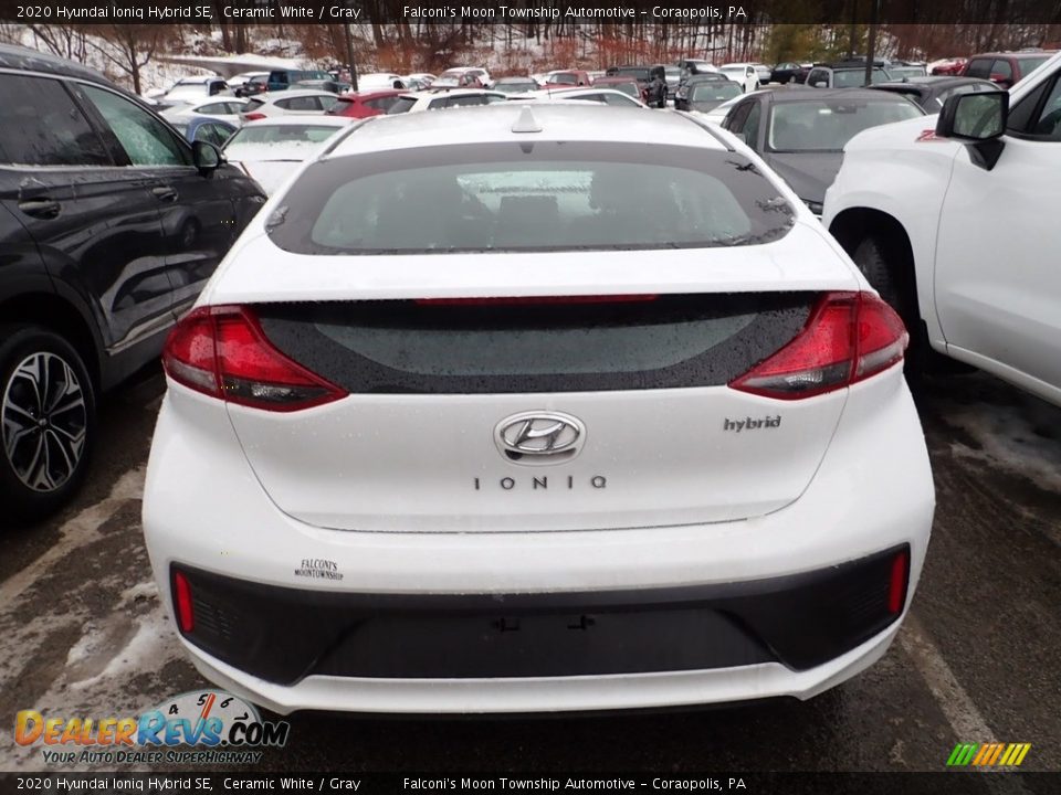 2020 Hyundai Ioniq Hybrid SE Ceramic White / Gray Photo #3