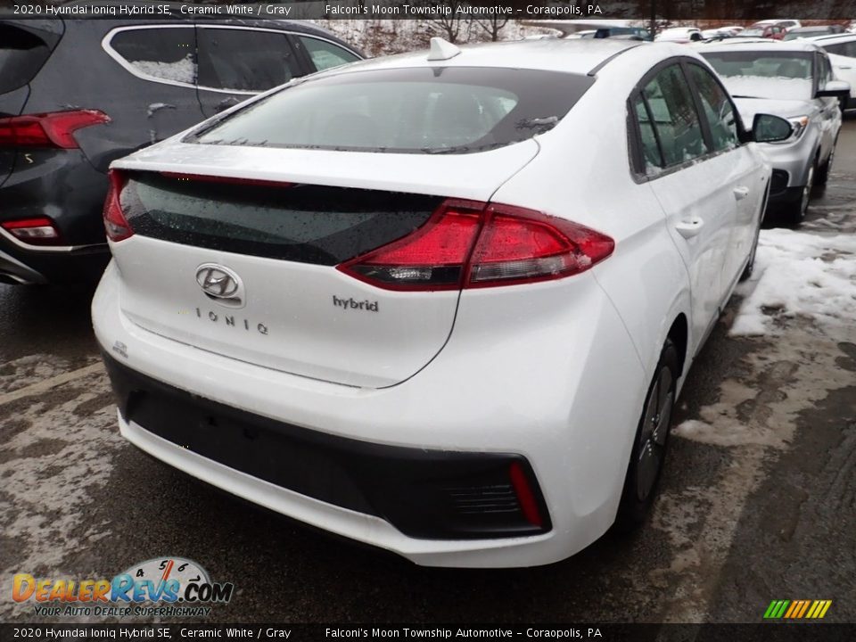 2020 Hyundai Ioniq Hybrid SE Ceramic White / Gray Photo #4