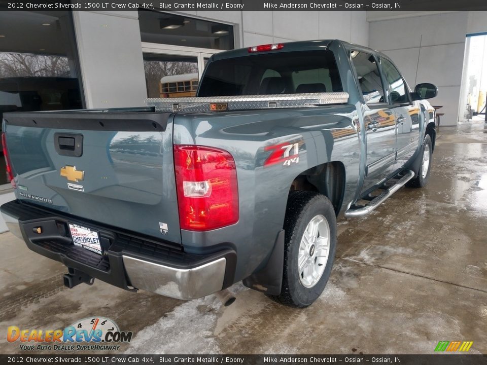 2012 Chevrolet Silverado 1500 LT Crew Cab 4x4 Blue Granite Metallic / Ebony Photo #4