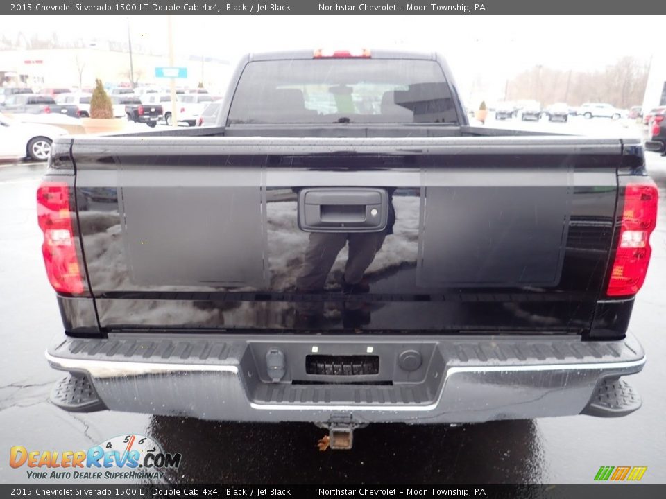 2015 Chevrolet Silverado 1500 LT Double Cab 4x4 Black / Jet Black Photo #5