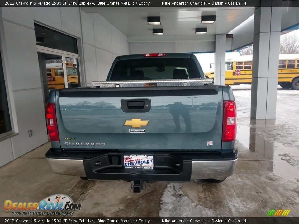 2012 Chevrolet Silverado 1500 LT Crew Cab 4x4 Blue Granite Metallic / Ebony Photo #5