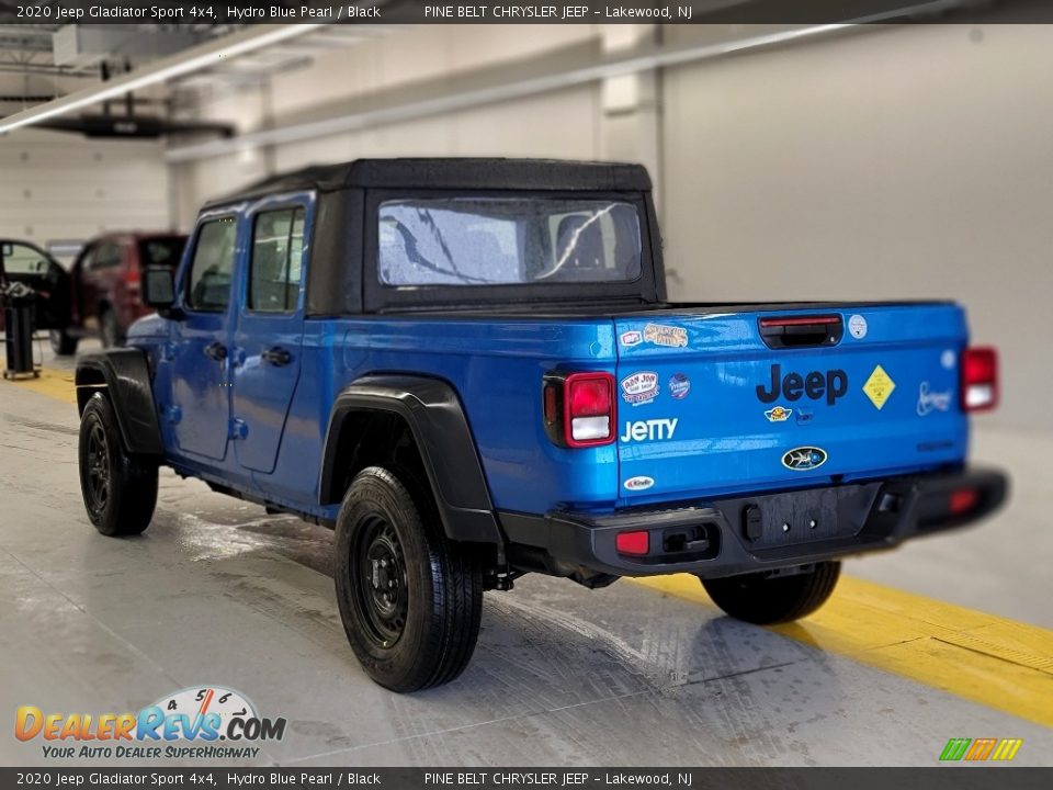 2020 Jeep Gladiator Sport 4x4 Hydro Blue Pearl / Black Photo #5