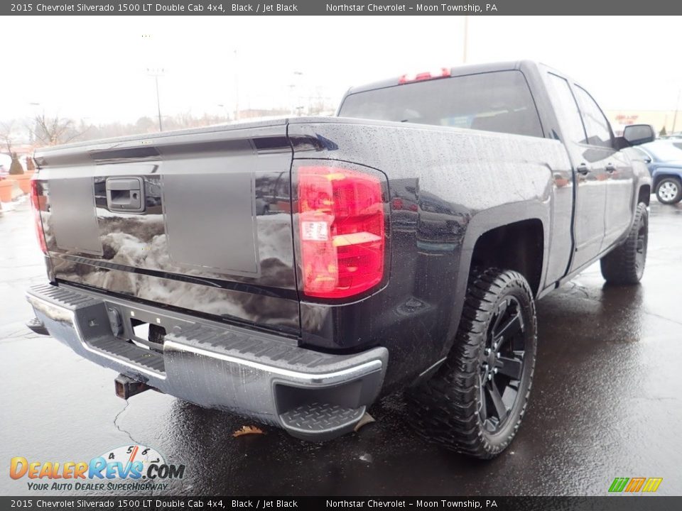 2015 Chevrolet Silverado 1500 LT Double Cab 4x4 Black / Jet Black Photo #6