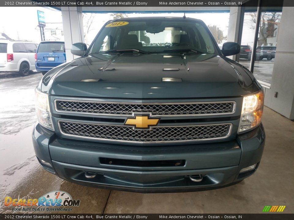 2012 Chevrolet Silverado 1500 LT Crew Cab 4x4 Blue Granite Metallic / Ebony Photo #9