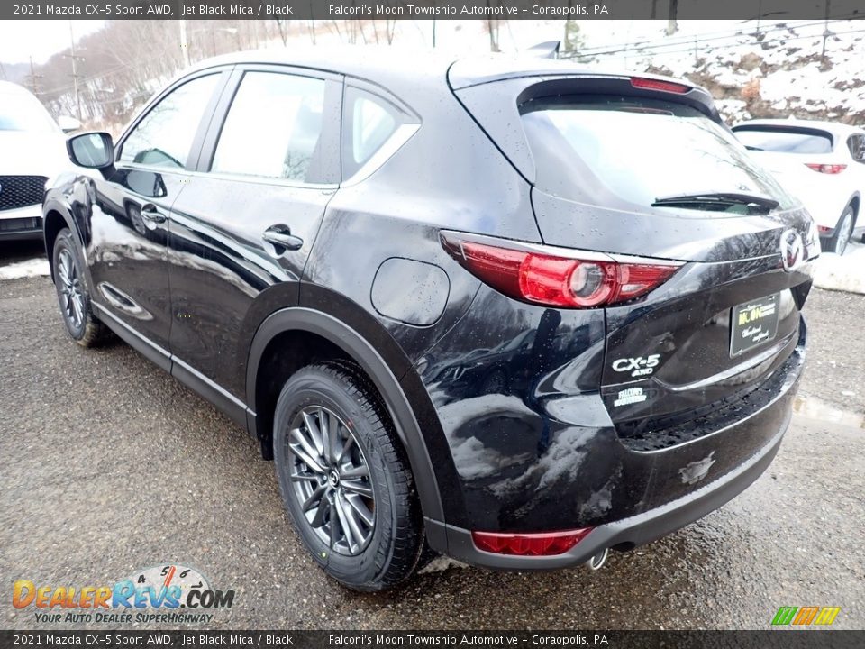 2021 Mazda CX-5 Sport AWD Jet Black Mica / Black Photo #6