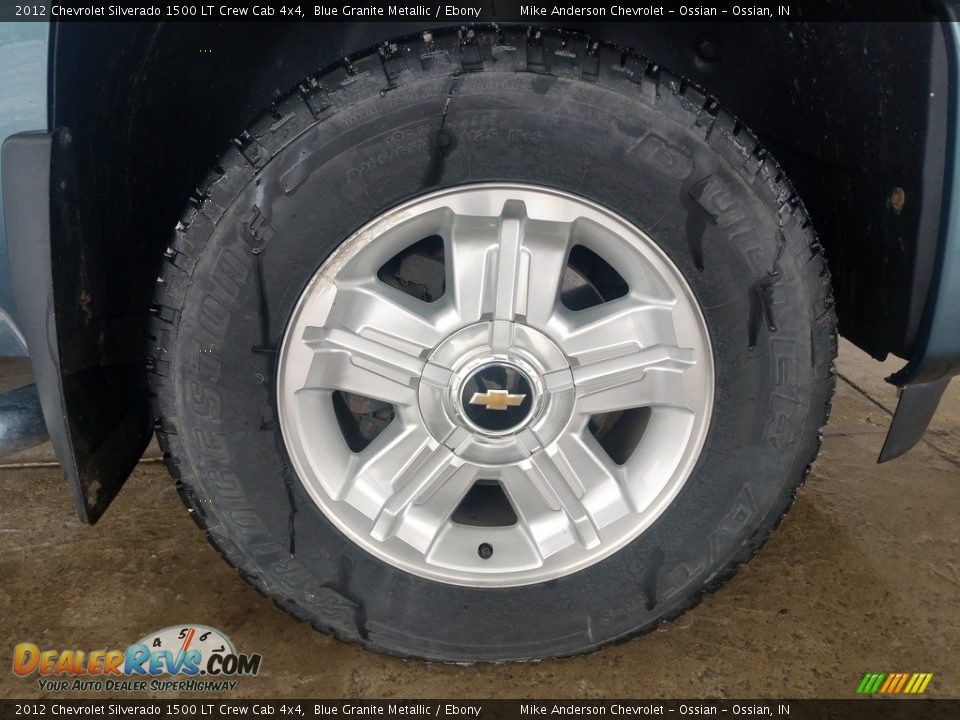 2012 Chevrolet Silverado 1500 LT Crew Cab 4x4 Blue Granite Metallic / Ebony Photo #11