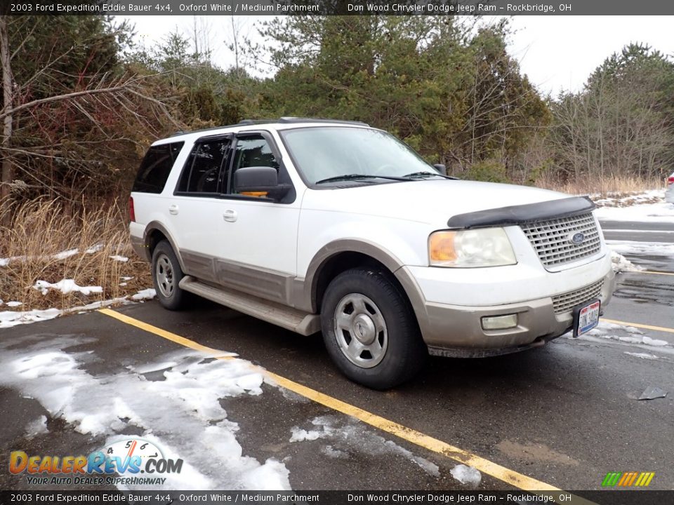 2003 Ford Expedition Eddie Bauer 4x4 Oxford White / Medium Parchment Photo #1
