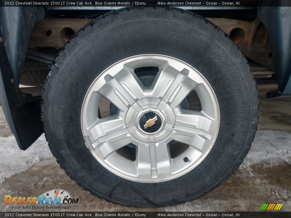 2012 Chevrolet Silverado 1500 LT Crew Cab 4x4 Blue Granite Metallic / Ebony Photo #12