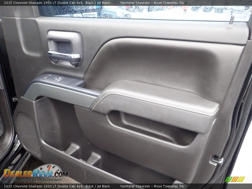 2015 Chevrolet Silverado 1500 LT Double Cab 4x4 Black / Jet Black Photo #15