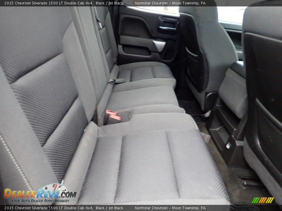 2015 Chevrolet Silverado 1500 LT Double Cab 4x4 Black / Jet Black Photo #16