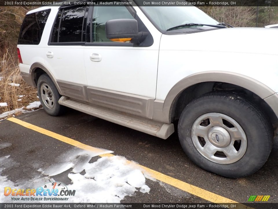 2003 Ford Expedition Eddie Bauer 4x4 Oxford White / Medium Parchment Photo #5
