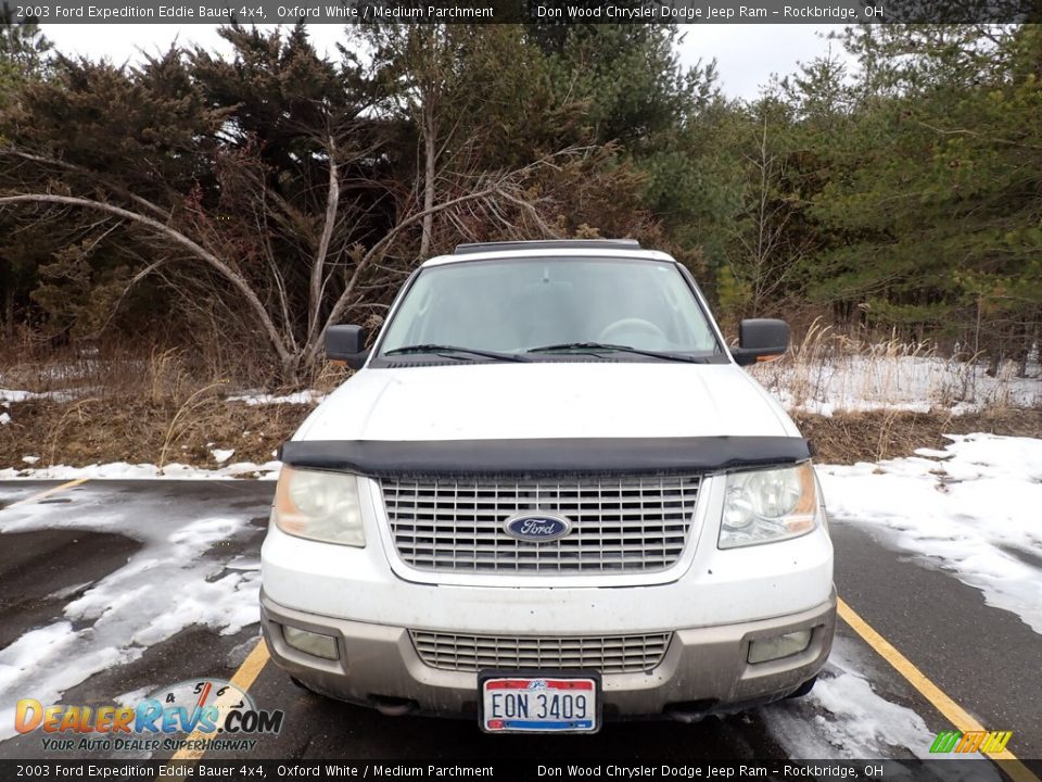 2003 Ford Expedition Eddie Bauer 4x4 Oxford White / Medium Parchment Photo #6