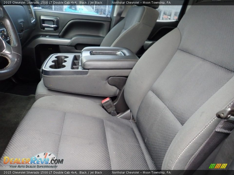 2015 Chevrolet Silverado 1500 LT Double Cab 4x4 Black / Jet Black Photo #20