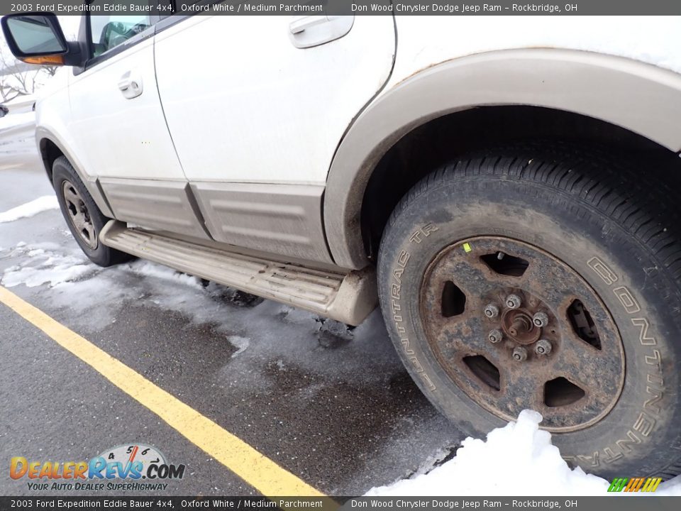 2003 Ford Expedition Eddie Bauer 4x4 Oxford White / Medium Parchment Photo #9