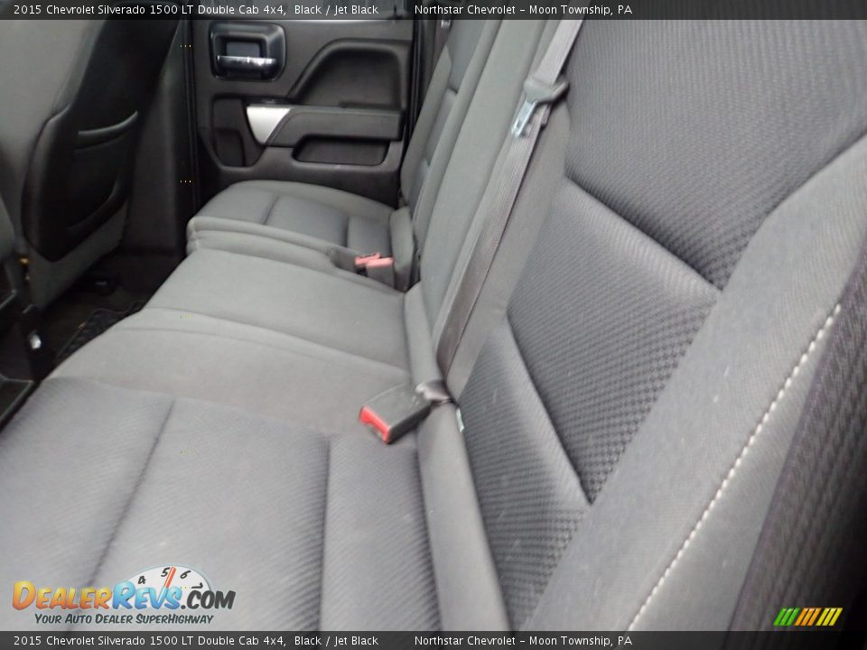2015 Chevrolet Silverado 1500 LT Double Cab 4x4 Black / Jet Black Photo #21