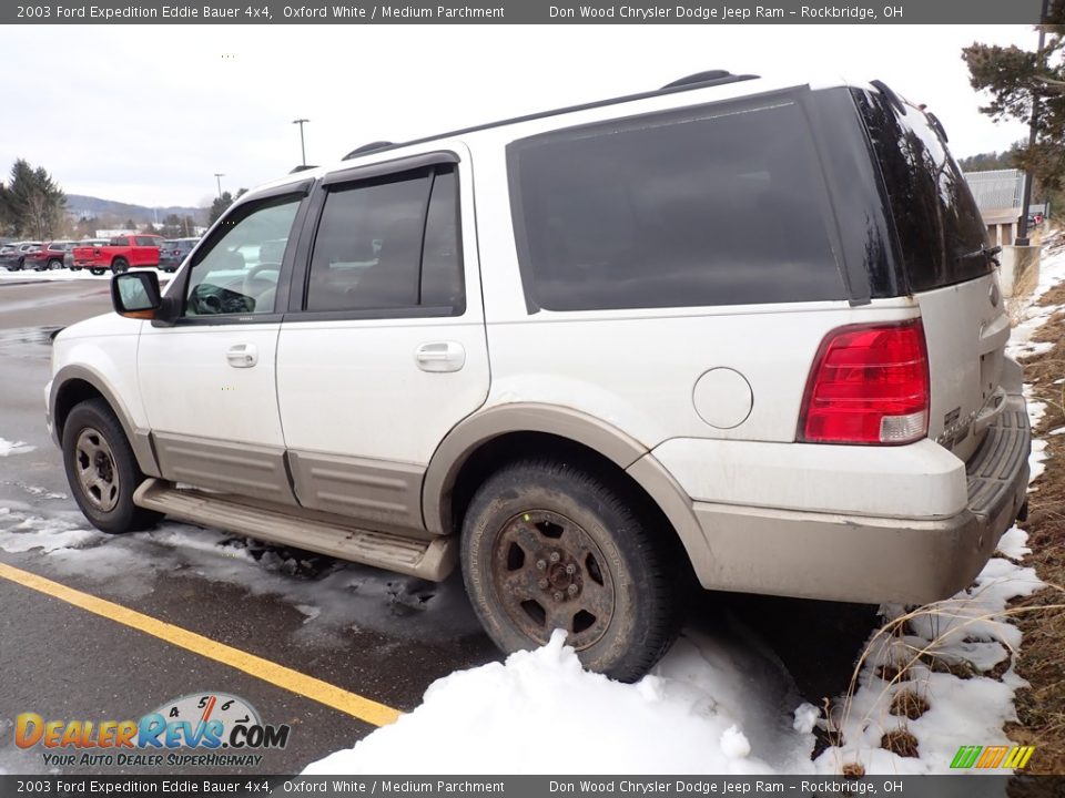 2003 Ford Expedition Eddie Bauer 4x4 Oxford White / Medium Parchment Photo #10