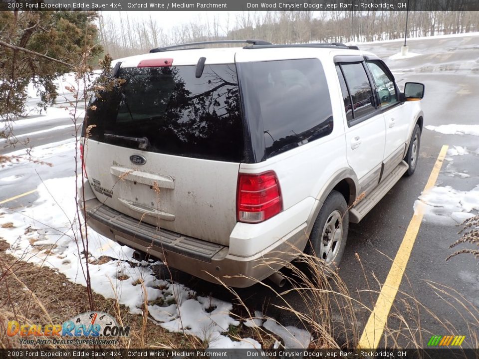2003 Ford Expedition Eddie Bauer 4x4 Oxford White / Medium Parchment Photo #11